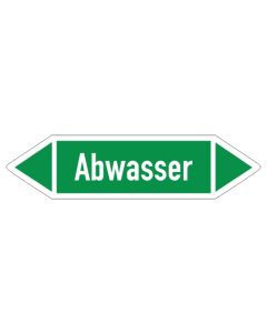 Fliessrichtungspfeil-Abwasser-gruen-weiss