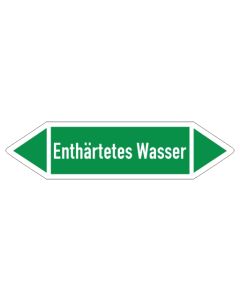 Fliessrichtungspfeil-Enthaertetes-Wasser-gruen-weiss
