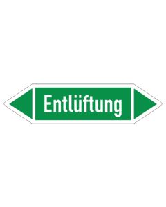 Fliessrichtungspfeil-Entlueftung-gruen-weiss