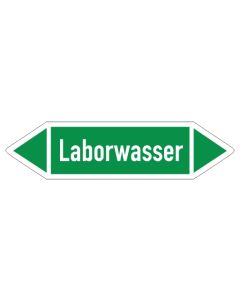 Fliessrichtungspfeil-Laborwasser-gruen-weiss