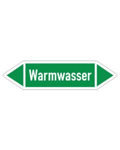 Fliessrichtungspfeil-Warmwasser-gruen-weiss