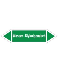 Fliessrichtungspfeil-Wasser-Glykolgemisch-gruen-weiss