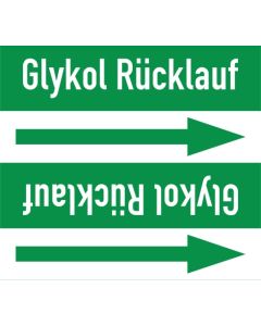 Rohrleitungskennzeichnung-Glykol-Ruecklauf-gruen-weiss