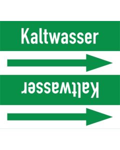 Rohrleitungskennzeichnung-Kaltwasser-gruen-weiss
