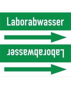 Rohrleitungskennzeichnung-Laborabwasser-gruen-weiss