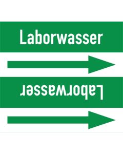 Rohrleitungskennzeichnung-Laborwasser-gruen-weiss