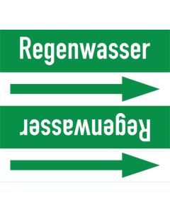 Rohrleitungskennzeichnung-Regenwasser-gruen-weiss