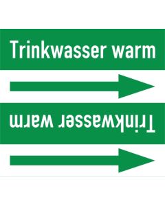 Rohrleitungskennzeichnung-Trinkwasser-warm-gruen-weiss