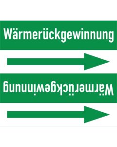 Rohrleitungskennzeichnung-Waermerueckgewinnung-gruen-weiss