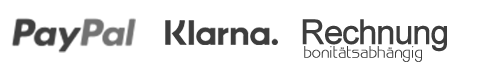 Zahlarten Paypal Klarna Rechnung